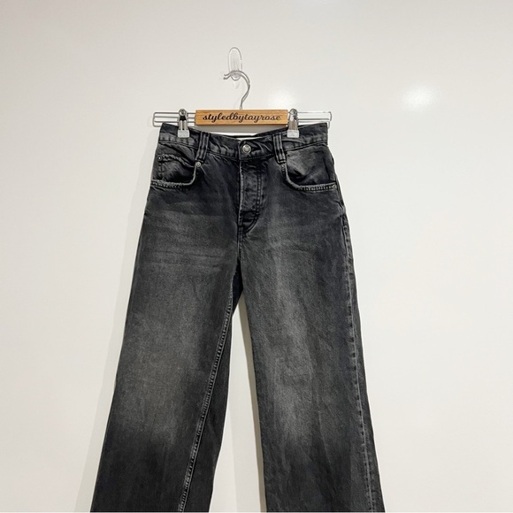 Free People Chalet Jeans Straight Wide Leg Ankle - Picture 5 of 11